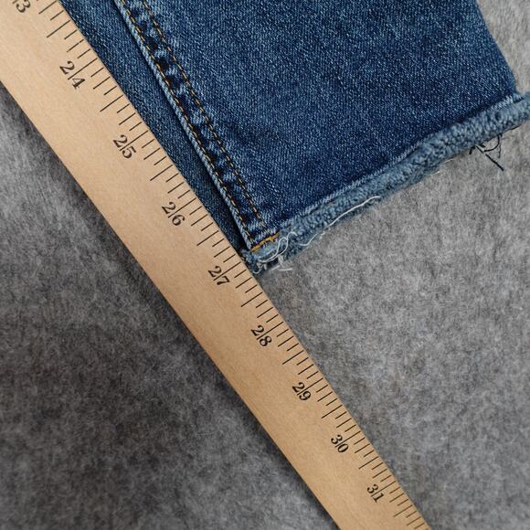 Rag and Bone Jeans Womens 24 Skinny La Paz Distressed Denim Medium Wash Raw Hem - Picture 3 of 12